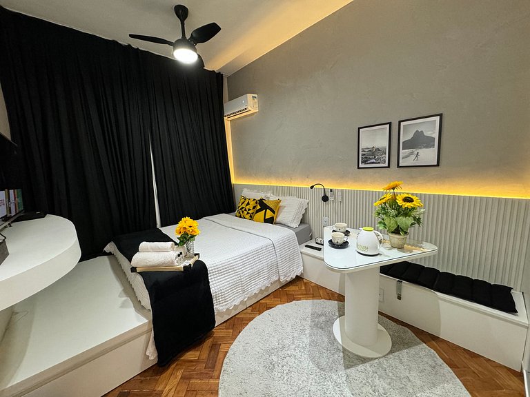 Studio bem Decorado 300 Metros da Praia
