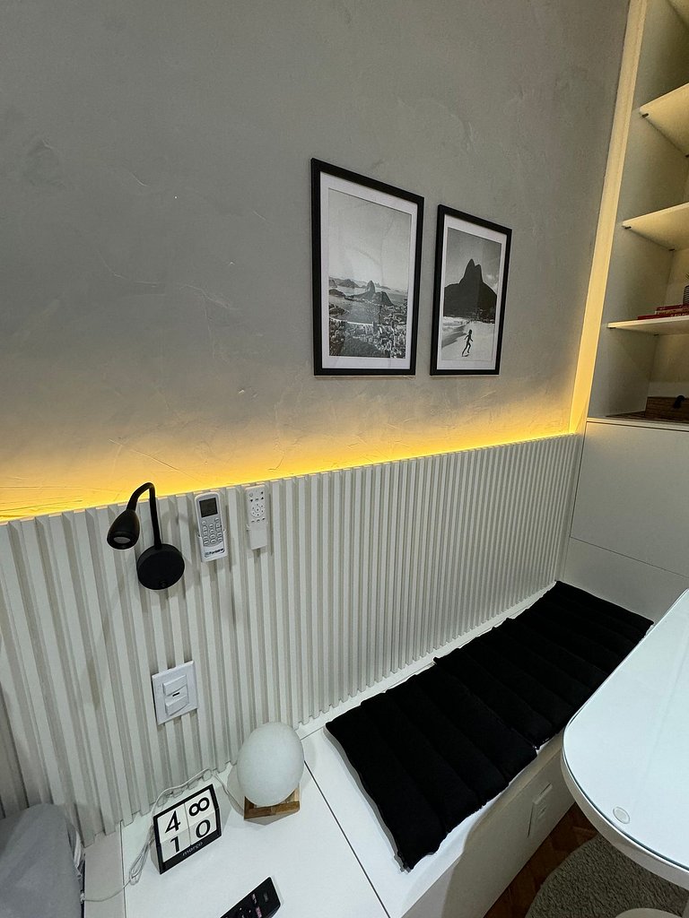 Studio bem Decorado 300 Metros da Praia