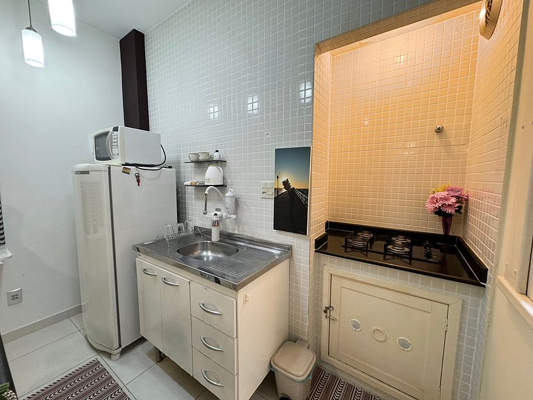 Studio para Casal 3 Minutos da Praia
