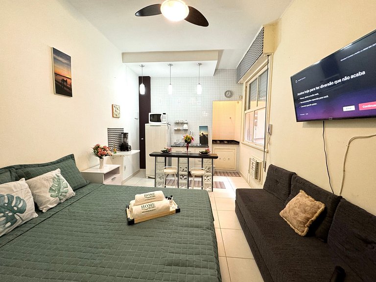 Studio para Casal 3 Minutos da Praia