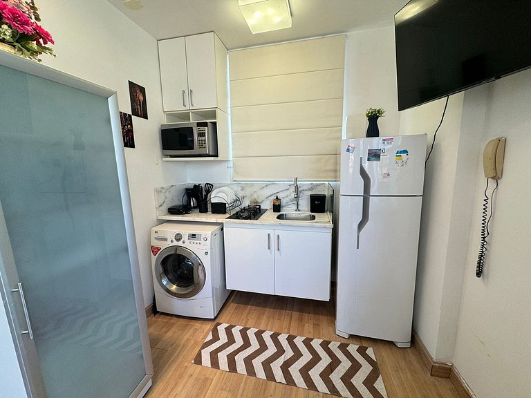 Studio a 3 Minutos da Praia Decorado AS41-1001
