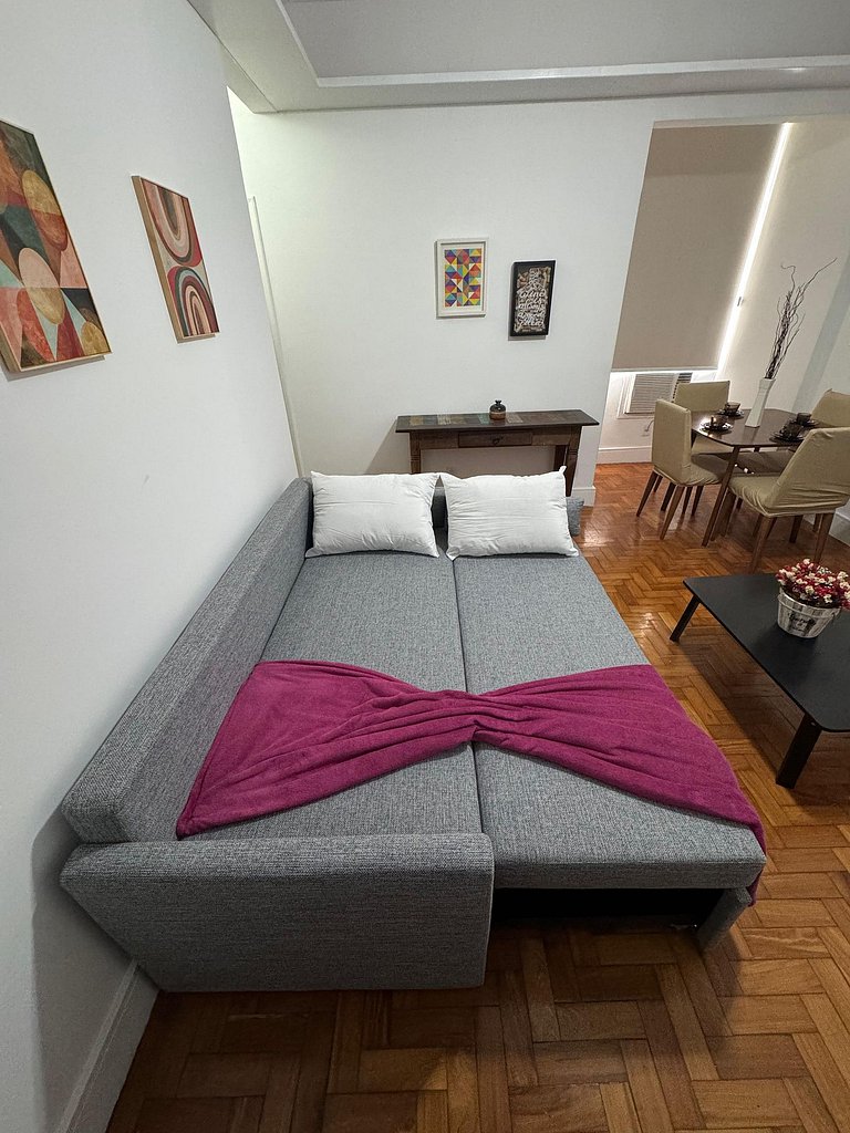 Conforto a 50 metros da Praia Posto 6