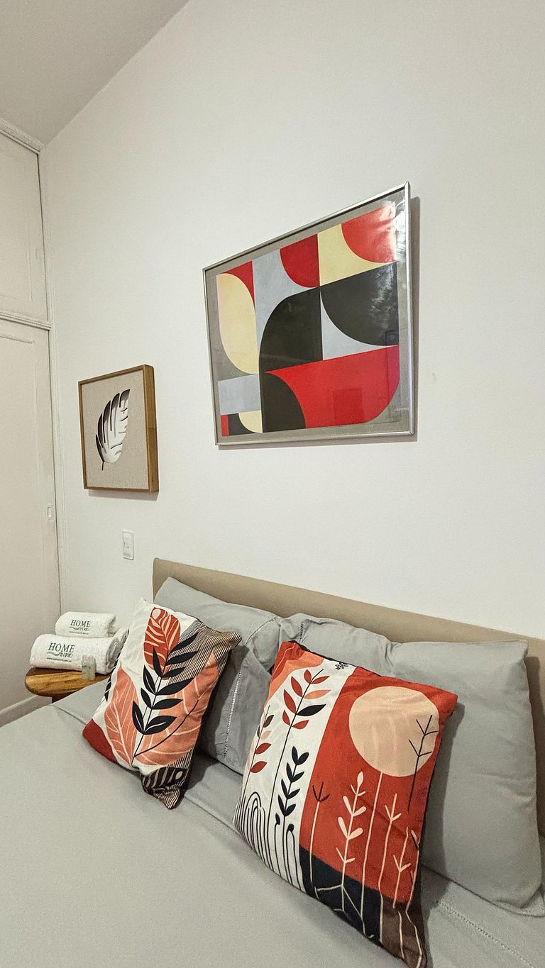 Loft Moderno Versátil a 7 Minutos Praia