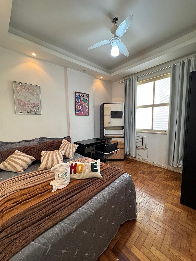 2 Quartos a 300 Metros da Praia Posto 4