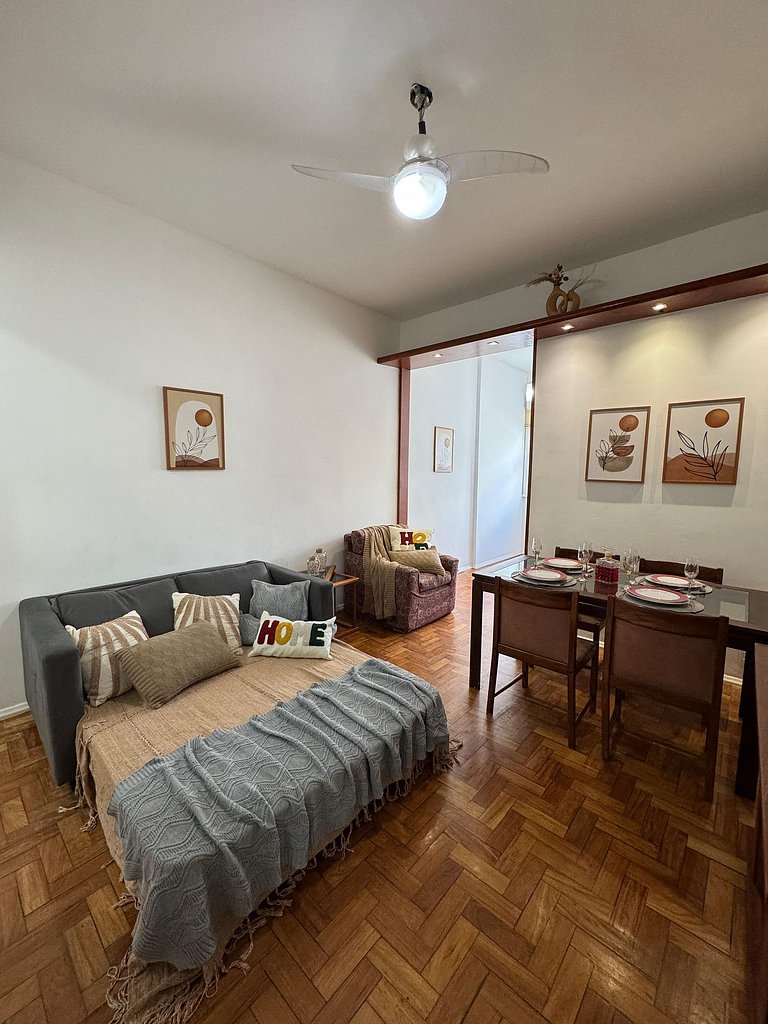2 quartos a 3 Minutos da Praia