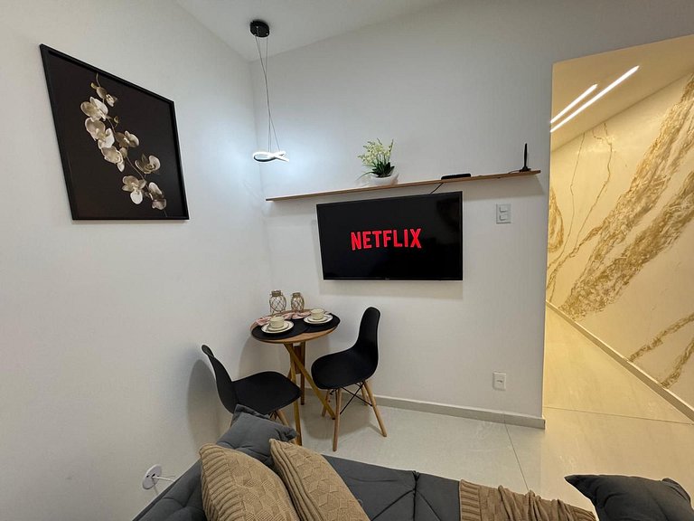 Vista Lateral Mar 2 Minutos da Praia AS76-305