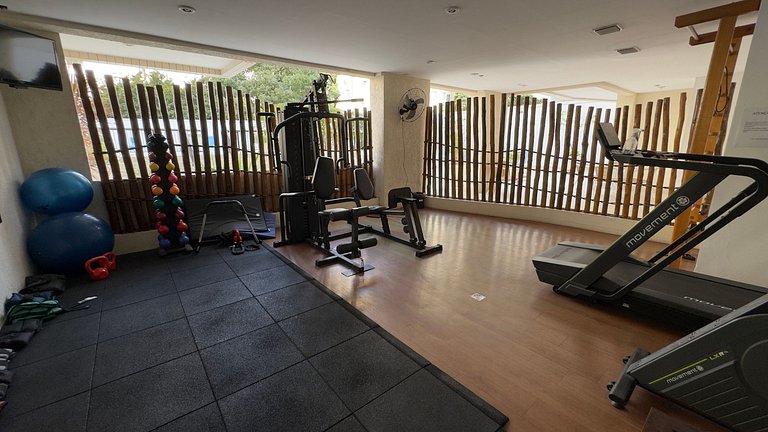 Estacionamento, Gym, Piscina, Sauna e Praia