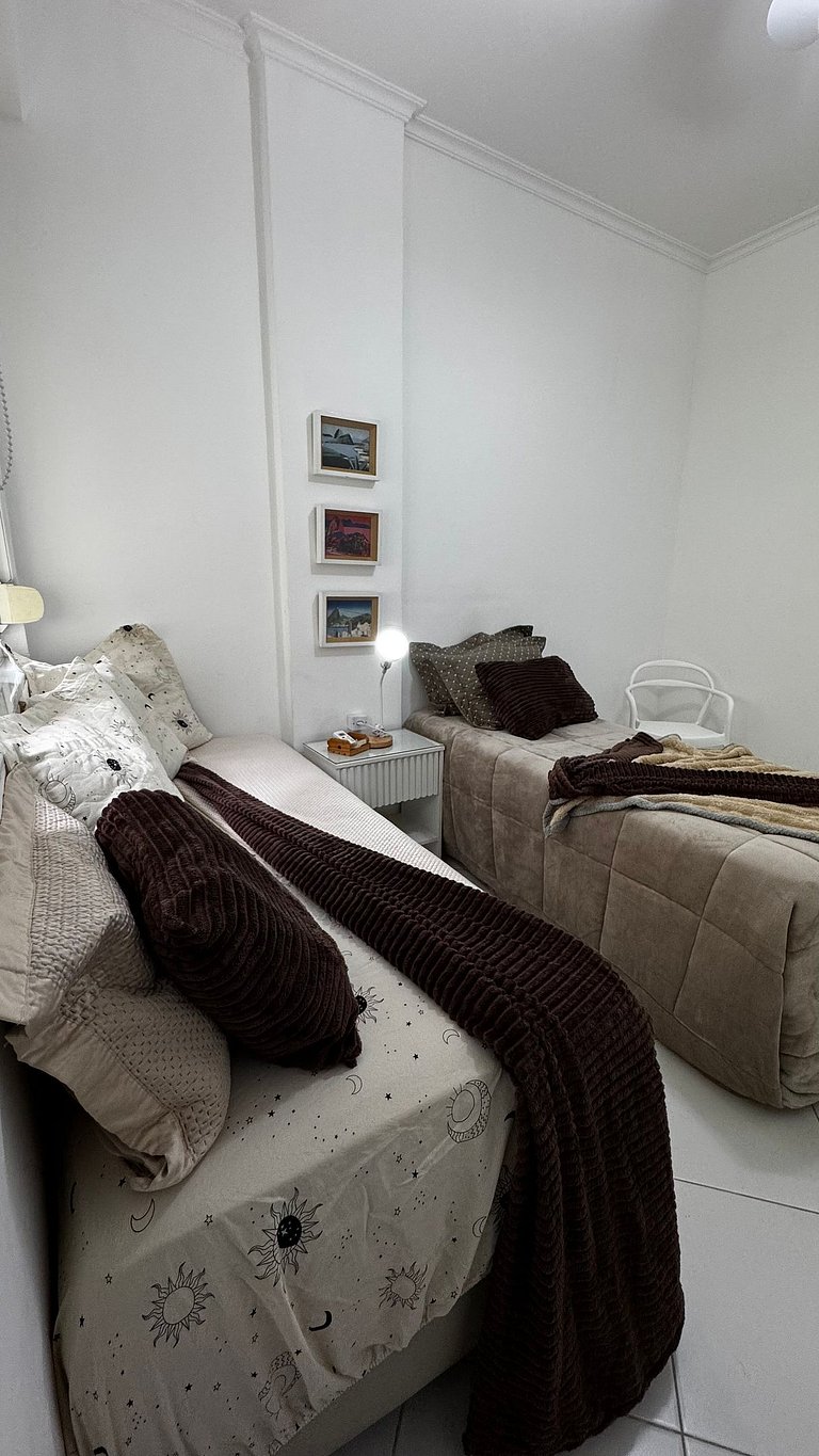 Amplo 2 quartos conforto Ideal