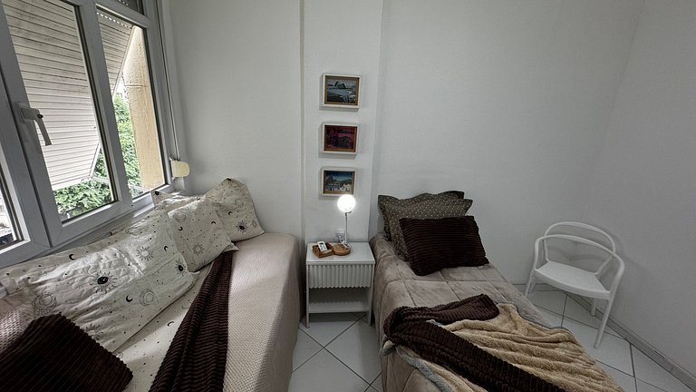 Amplo 2 quartos conforto Ideal