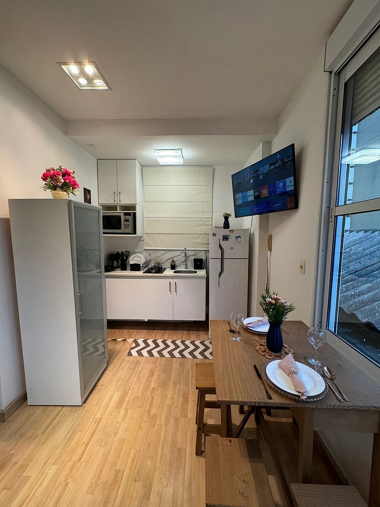 Studio a 3 Minutos da Praia Decorado